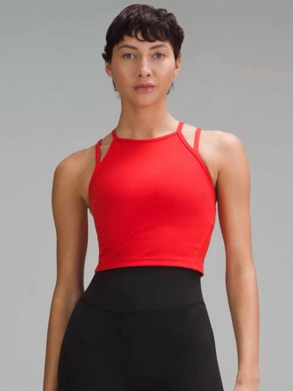 Lululemon athletica Wunder Train High Neck Cross-Back Tank Red size 10
